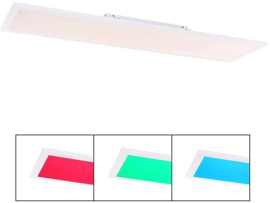 Lampen & Leuchten Globo Rosi Smart Home LED Deckenleuchte weiß, opal Tuya App Steuerbar 120x30x5cm weiß,opal (41604D5RGBSH)