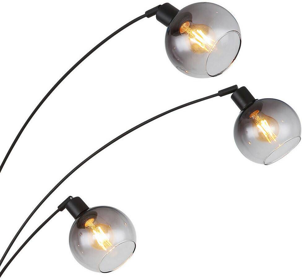 Lampen & Leuchten Globo Stehleuchte, Schwarz 110x208x98 cm (4558237104)