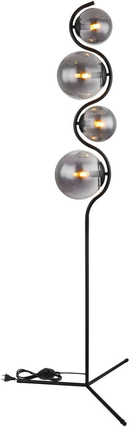 Lampen & Leuchten Globo Stehleuchte PORRY (DH 66x160 cm) schwarz