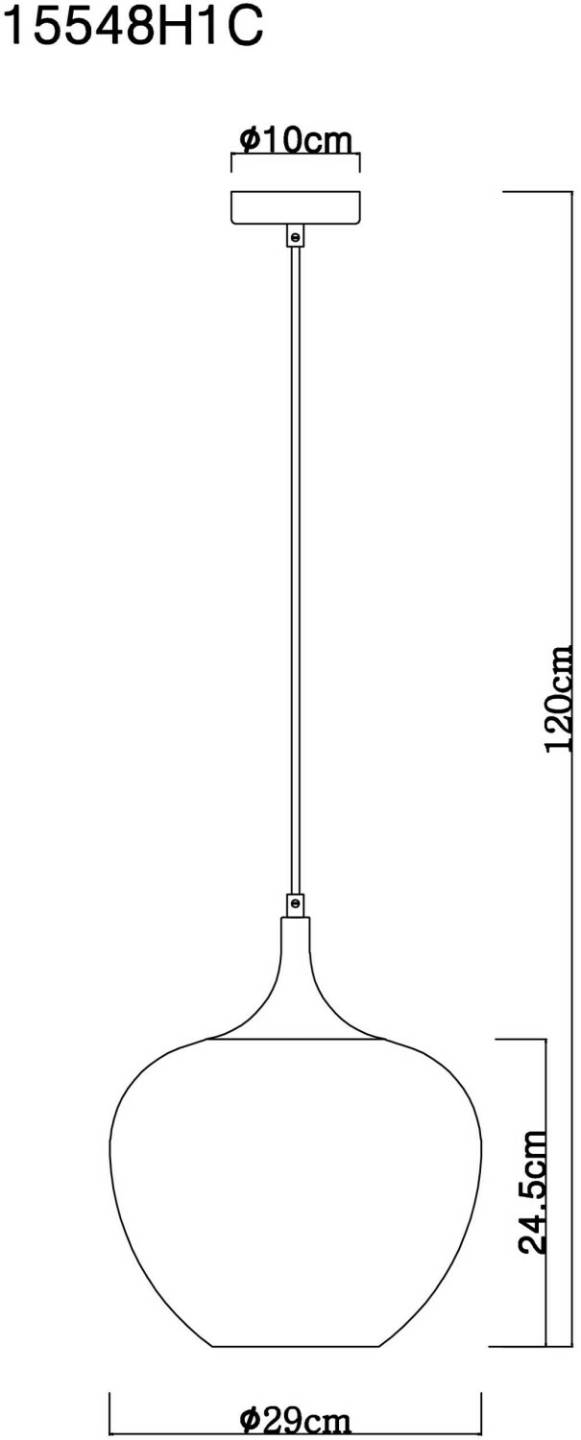 Globo 15548H1C Hängeleuchte an Schnur MAXY 1xE27/60W/230V weiß Lampen & Leuchten