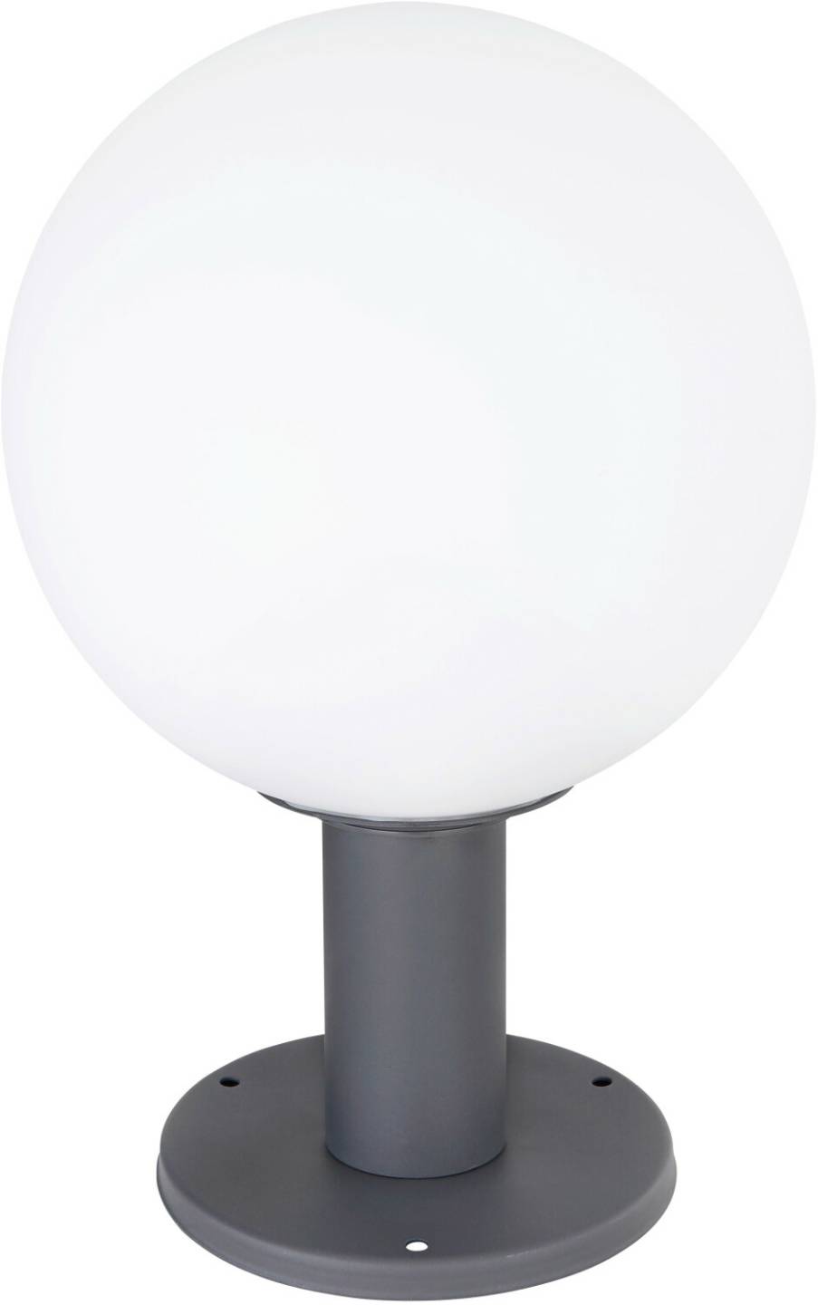 Außenleuchten Globo Außenleuchte Ossy max. 15W in Anthrazit max. 15W Opal Weiß Metall 38 cm 004558395001