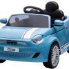 Globo Fiat 500E 12V radio controlledblue Kinderfahrzeuge